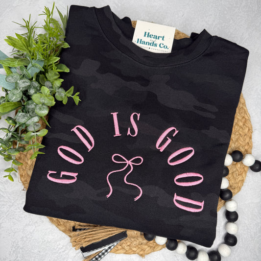 God is Good Camo Sweatshirt