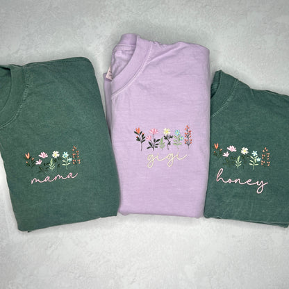 Floral Name T-shirt