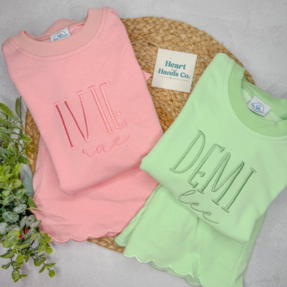 Scallop Short Sets CIJ SALE