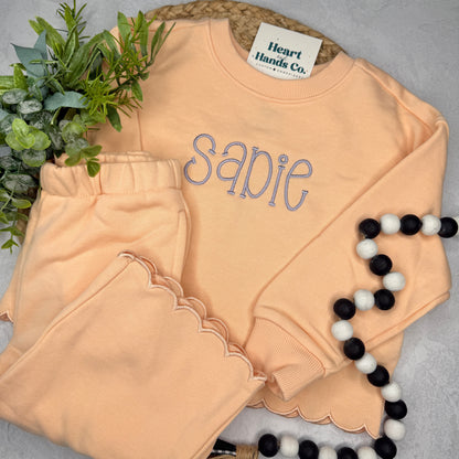 Scallop Pants Sets