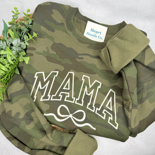 Camo ANY NAME Bow Sweatshirt