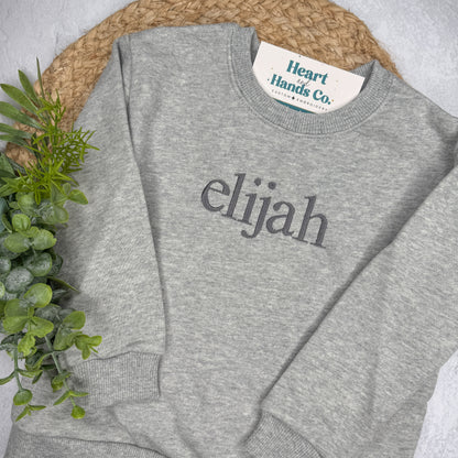 BLACK FRIDAY - KIDS NAME SWEATSHIRT