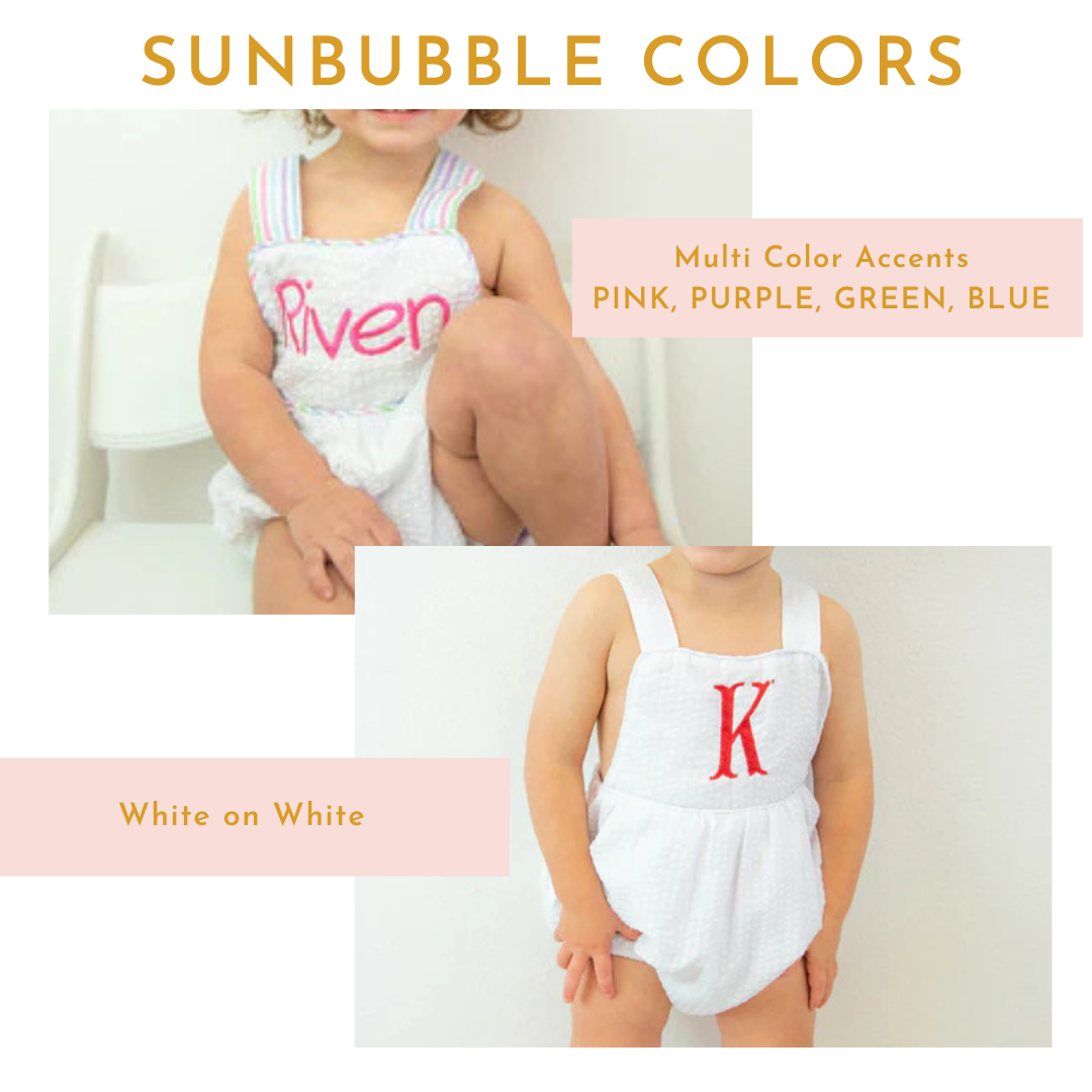 Easter Girl's Seersucker Sun Bubble