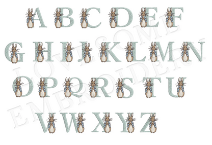 Easter Rabbit Monogram Polo / Romper