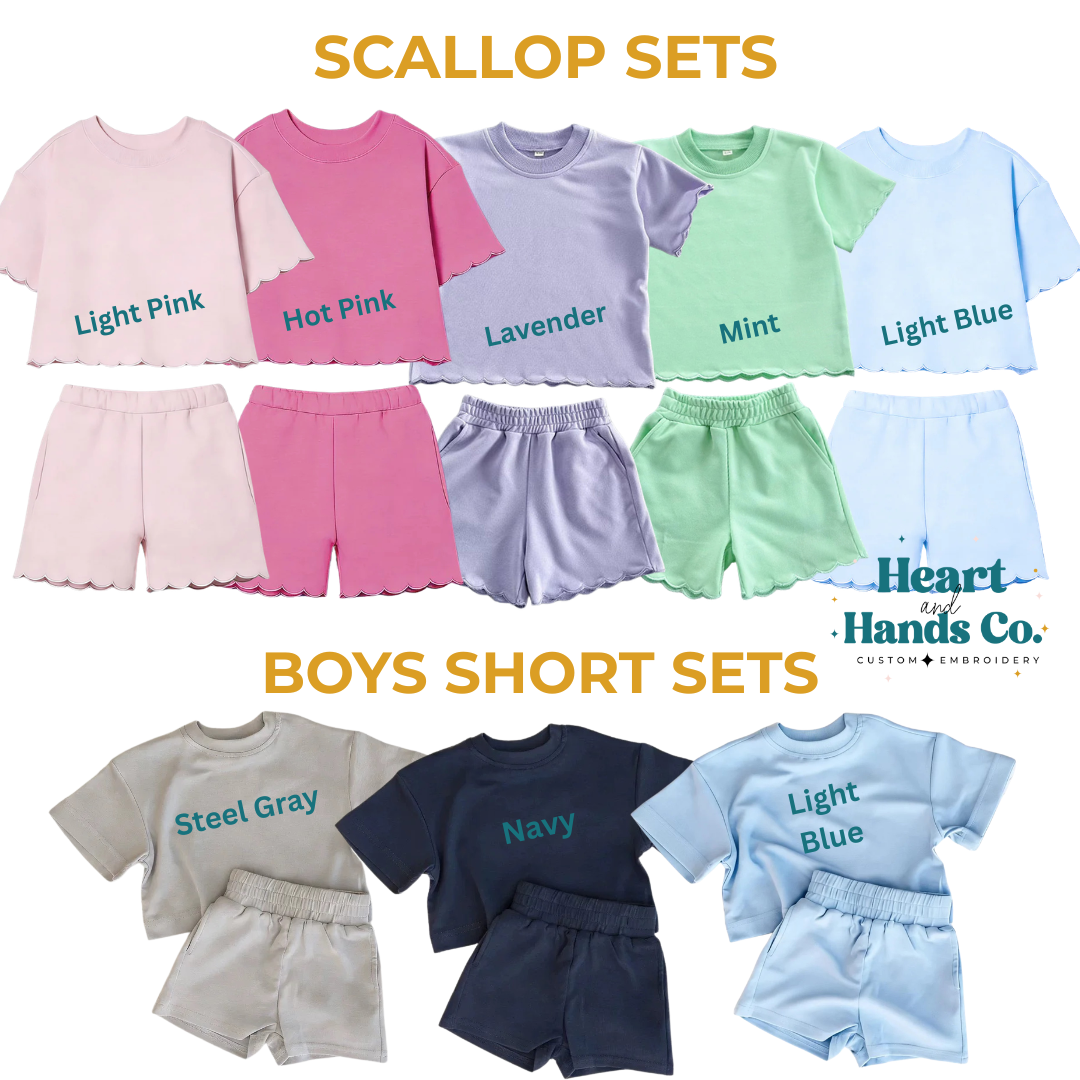 Scallop Short Sets CIJ SALE