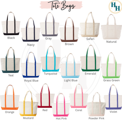 Classic Canvas Tote Bags