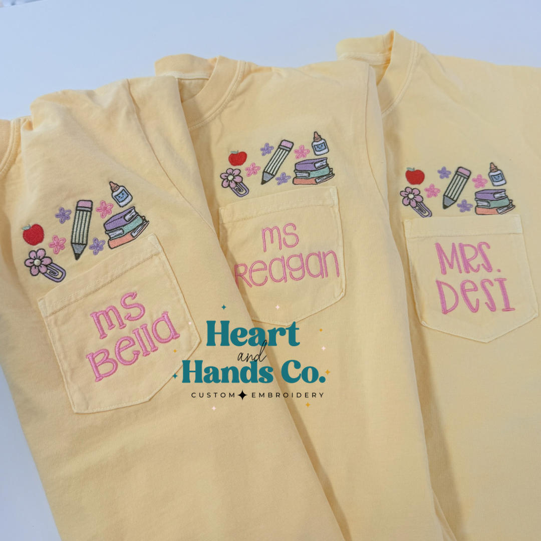 Teacher Things Pocket Tee
