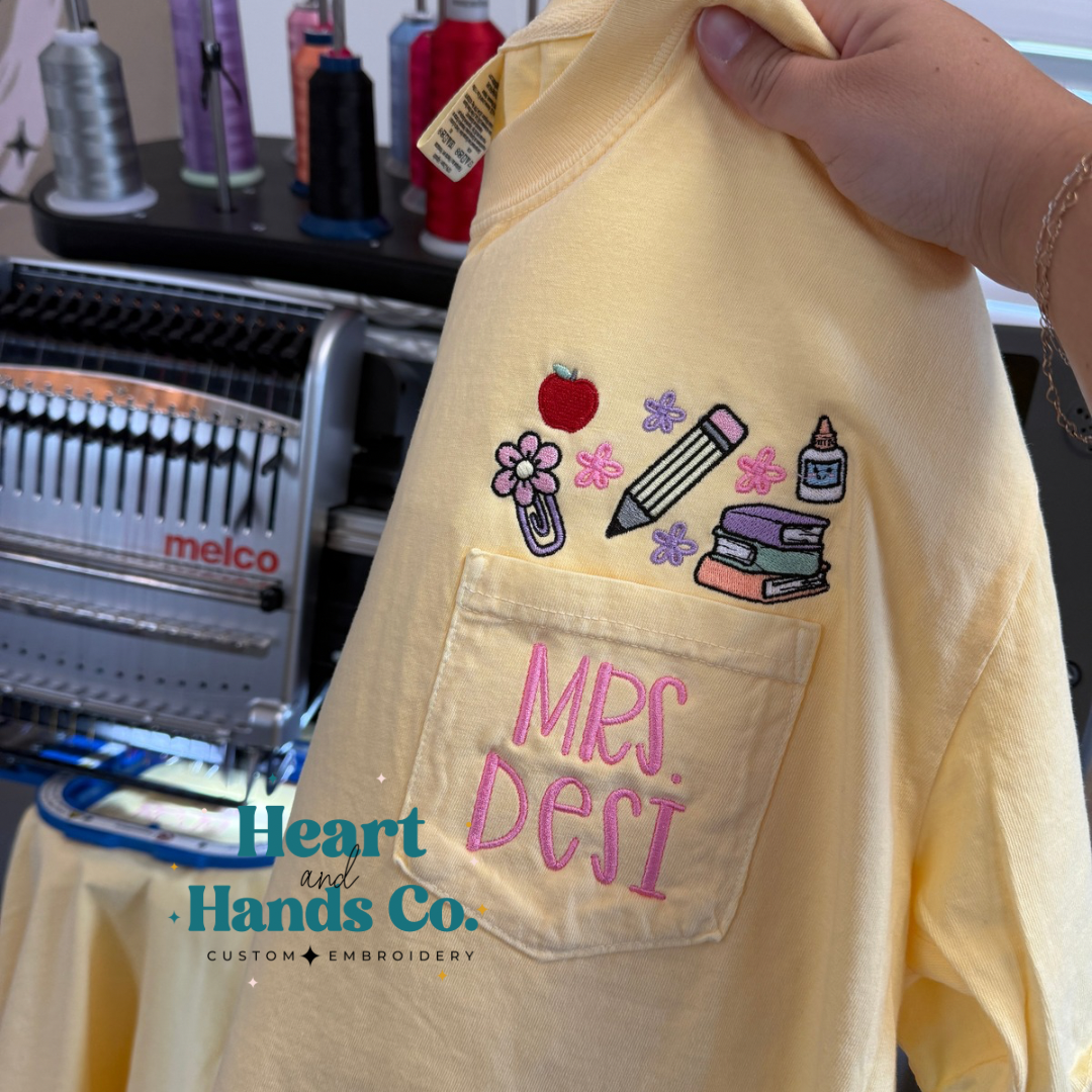 Teacher Things Pocket Tee