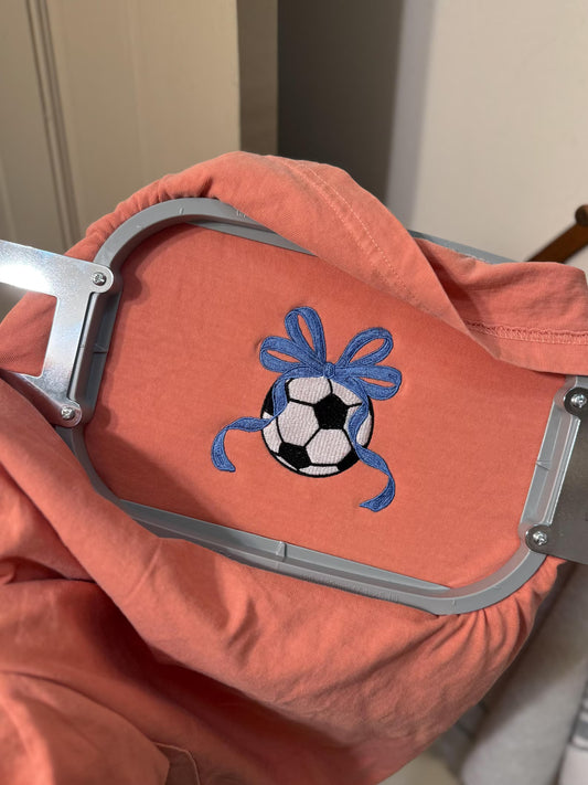 Soccer Bow School Spirit Pullover/Tee/Sweatshirt