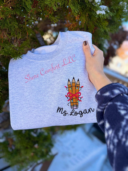 PRE-ORDER TEACHER CHRISTMAS LIGHTS SWEATSHIRT