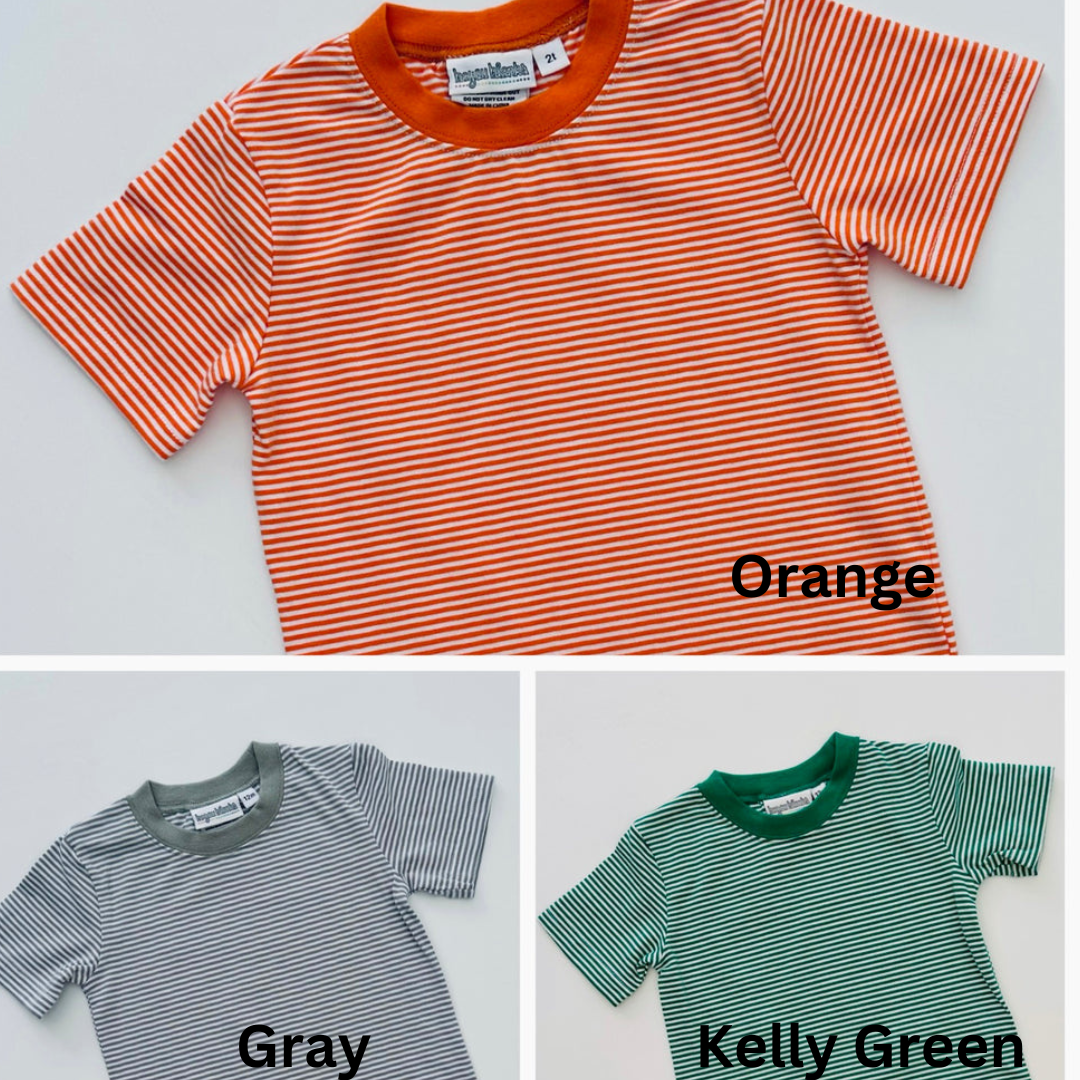 Knit Striped T-Shirt PRE-ORDER TAT: 3-4 weeks